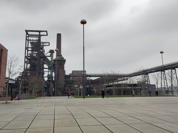 Ansicht der alten Hochofenanlage Phoenix West